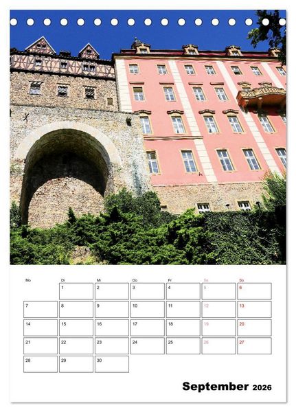 Produktbild: Schloss F&uuml;rstenstein in Polen - ein Reiseplaner (Tischkalender 2026 DIN A5 hoch), CALVENDO Monatskalender