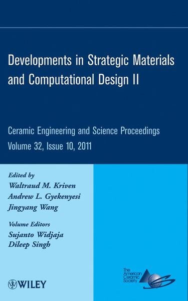 Produktbild: Developments in Strategic Materials and Computational Design II, Volume 32, Issue 10