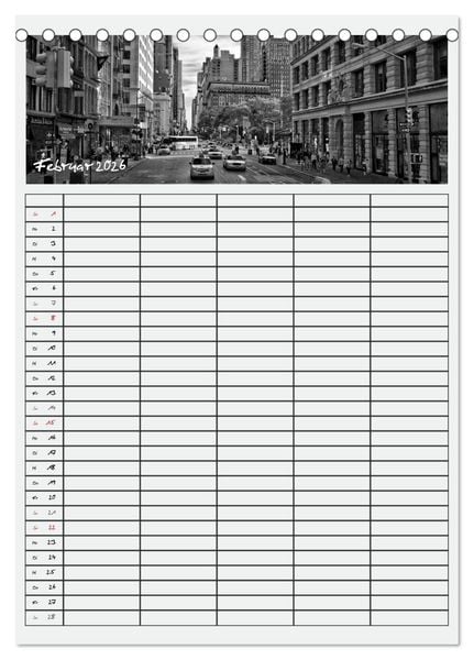 Produktbild: NEW YORK CITY Teamplaner (Tischkalender 2026 DIN A5 hoch), CALVENDO Monatskalender