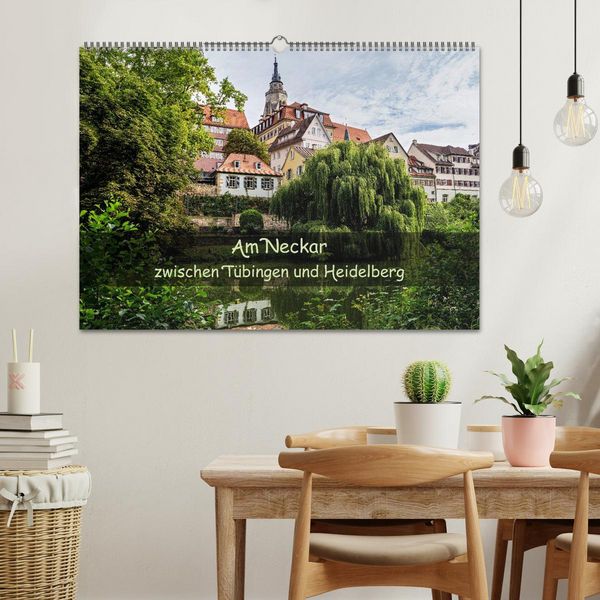 Produktbild: Am Neckar zwischen T&uuml;bingen und Heidelberg (Wandkalender 2026 DIN A2 quer), CALVENDO Monatskalender