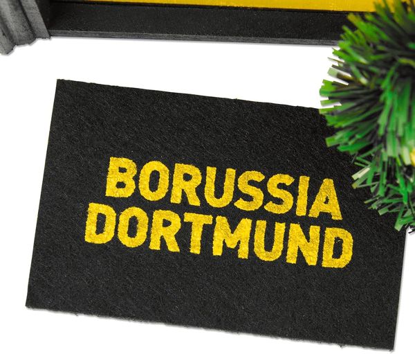 Borussia Dortmund Auto-Aufkleber 3D-Logo schwarz