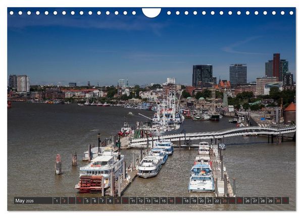 Produktbild: Hamburg.Discover northern Germany&rsquo;s cosmopolitan city (Wall Calendar 2026 DIN A4 landscape), CALVENDO 12 Month Wall Calendar