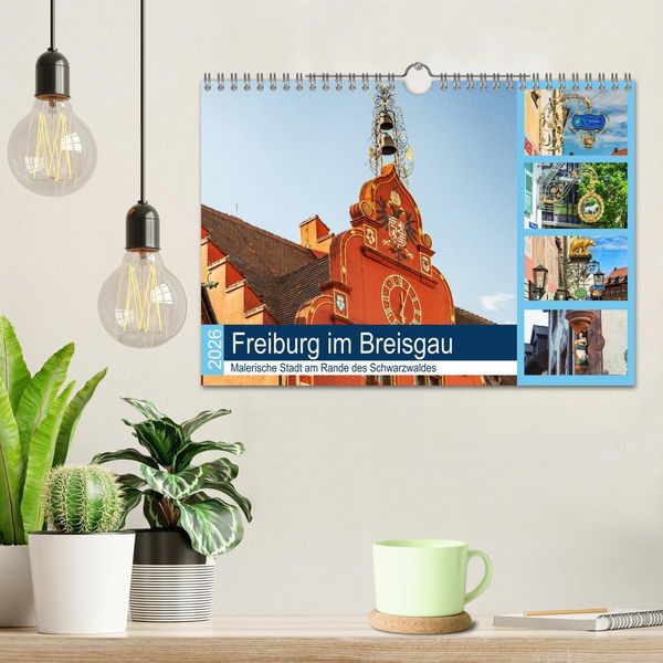Produktbild: Freiburg im Breisgau. Malerische Stadt am Rande des Schwarzwaldes (Wandkalender 2026 DIN A4 quer), CALVENDO Monatskalender