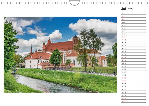 Produktbild: Ein Wochenende in Vilnius (Wandkalender 2022 DIN A4 quer)