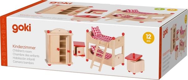 Produktbild: goki Puppenm&ouml;bel Kinderzimmer, Holz