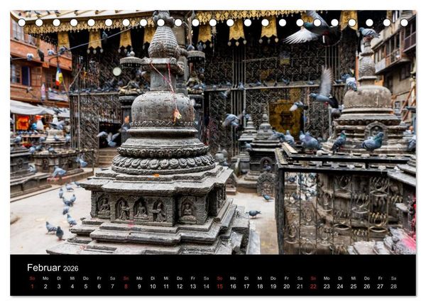 Produktbild: Nepal-Das Kathmandu-Tal nach dem Beben (Tischkalender 2026 DIN A5 quer), CALVENDO Monatskalender