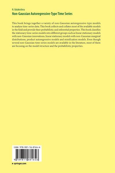 Produktbild: Non-Gaussian Autoregressive-Type Time Series