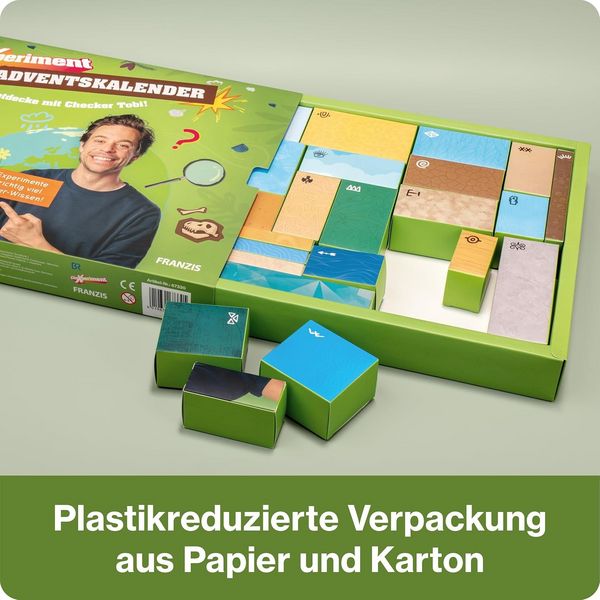 Produktbild: FRANZIS 67330 - CheXperiment Adventskalender Forsche und entdecke mit Checker Tobi!
