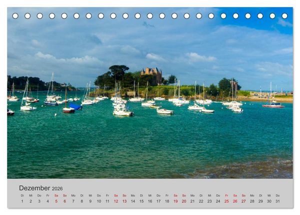 Produktbild: Die Sch&ouml;nheit der Bretagne (Tischkalender 2026 DIN A5 quer), CALVENDO Monatskalender