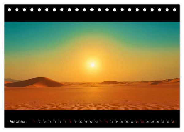 Produktbild: Puristische Landschaften (Tischkalender 2026 DIN A5 quer), CALVENDO Monatskalender
