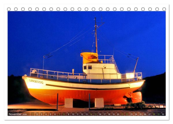 Produktbild: OP LANGEOOG (Tischkalender 2026 DIN A5 quer), CALVENDO Monatskalender