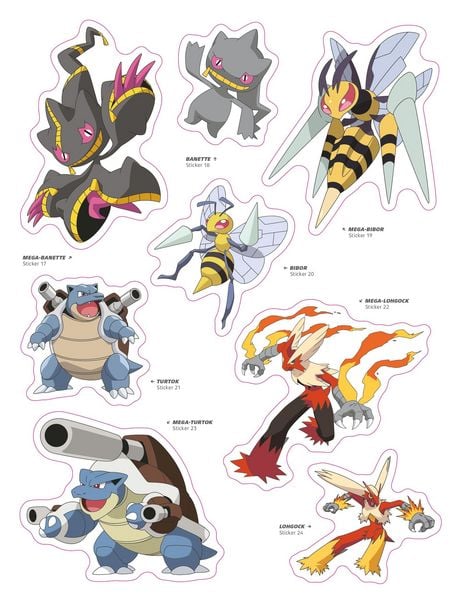 Produktbild: Pok&eacute;mon: Das offizielle Stickerbuch der Mega-Entwicklungen