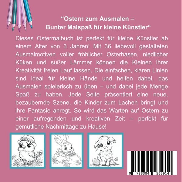 Produktbild: Bunte Ostern - Malbuch f&uuml;r Kinder