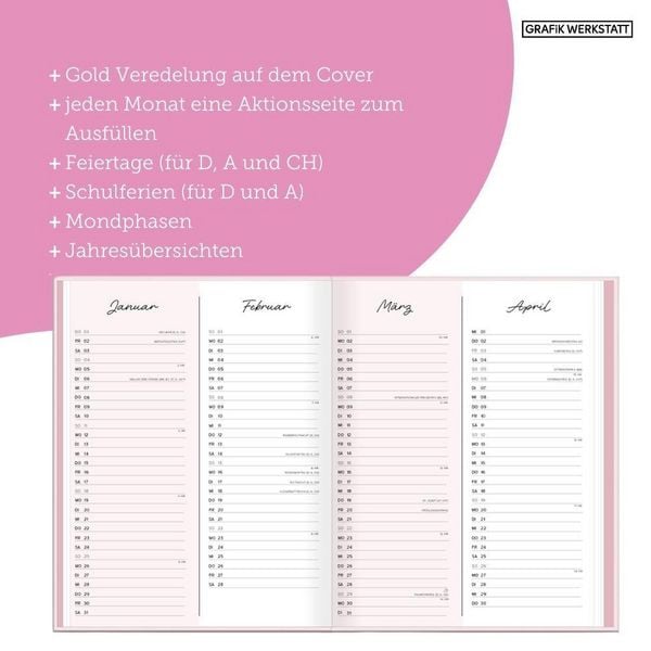 Produktbild: Terminplaner Lady Softcover 2027 Mein Happiness-Planer
