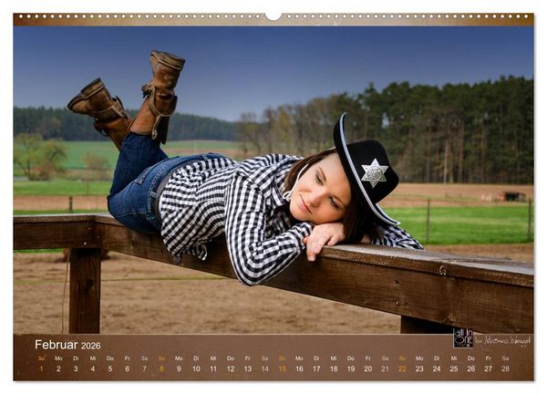 Produktbild: Western Girls (hochwertiger Premium Wandkalender 2026 DIN A2 quer), Kunstdruck in Hochglanz