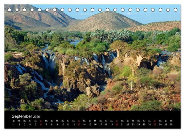 Produktbild: Namibias Highlights (Tischkalender 2026 DIN A5 quer), CALVENDO Monatskalender