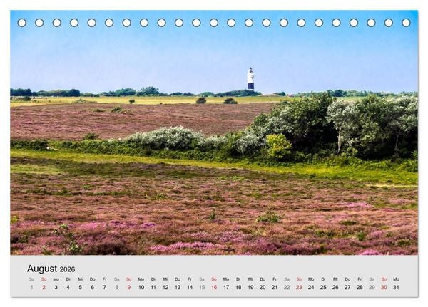 Produktbild: Sylt mein Inselblick (Tischkalender 2026 DIN A5 quer), CALVENDO Monatskalender