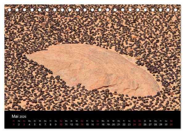 Produktbild: Sand und Stein 2026 (Tischkalender 2026 DIN A5 quer), CALVENDO Monatskalender