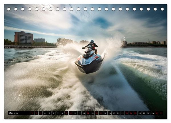Produktbild: Jetski Power (Tischkalender 2026 DIN A5 quer), CALVENDO Monatskalender