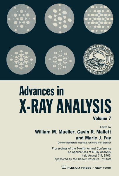 Produktbild: Advances in X-Ray Analysis