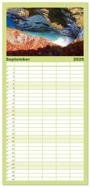 Produktbild: Familienplaner 2026 - St.Johann im Pongau mit 5 Spalten (Wandkalender, 21 x 45 cm) CALVENDO