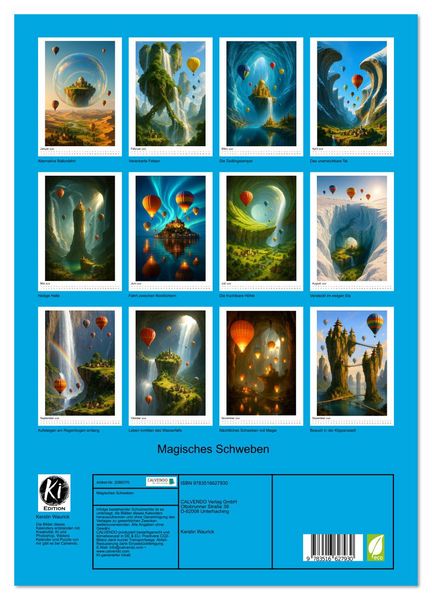 Produktbild: Magisches Schweben (Wandkalender 2026 DIN A3 hoch), CALVENDO Monatskalender