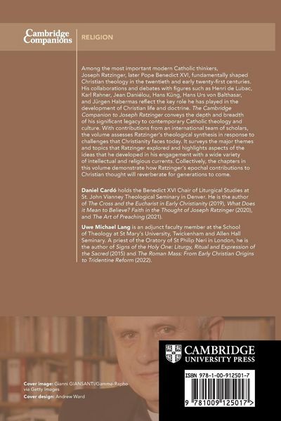 Produktbild: The Cambridge Companion to Joseph Ratzinger