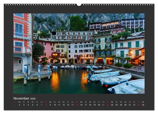 Produktbild: Limone sul Garda - Bella Italia (hochwertiger Premium Wandkalender 2026 DIN A2 quer), Kunstdruck in Hochglanz