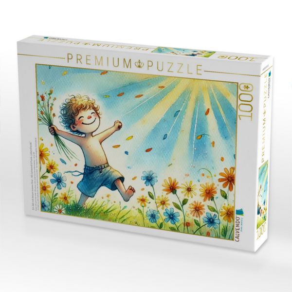 Produktbild: CALVENDO Puzzle Ein Jahr mit deinem inneren Kind - HD-Leinwand & Puzzle "Lebensfreude" | 1000 Teile Lege-Gr&ouml;&szlig;e 64x48cm Foto-Puzzle f&uuml;r gl&uuml;ckliche Stunden
