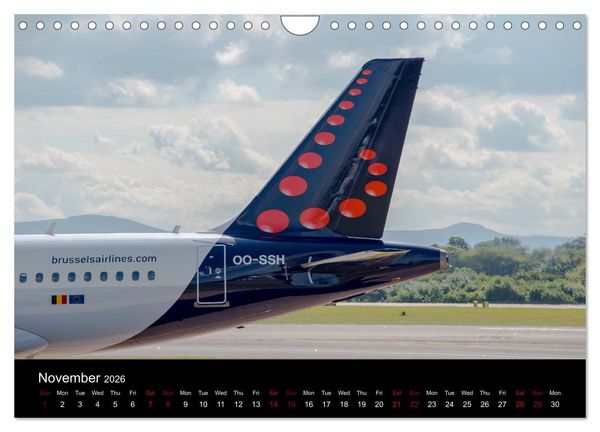 Produktbild: Airline Tails (Wall Calendar 2026 DIN A4 landscape), CALVENDO 12 Month Wall Calendar