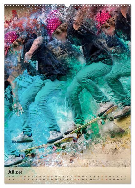 Produktbild: Skateboarding - einfach cool (hochwertiger Premium Wandkalender 2026 DIN A2 hoch), Kunstdruck in Hochglanz
