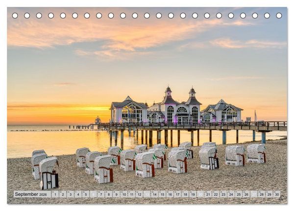 Produktbild: Wundersch&ouml;ne Ostsee - Traumhafte Stimmungen entlang der K&uuml;ste (Tischkalender 2026 DIN A5 quer), CALVENDO Monatskalender