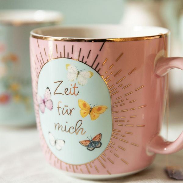 Produktbild: Bl&uuml;tentr&auml;ume Kaffeebecher "Zeit f&uuml;r mich", 350 ml