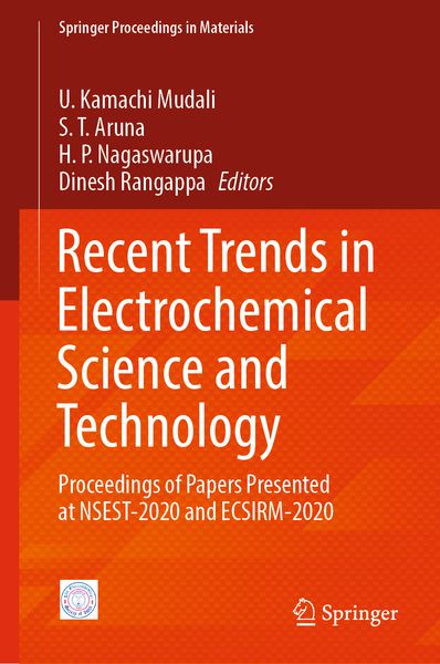 Produktbild: Recent Trends in Electrochemical Science and Technology