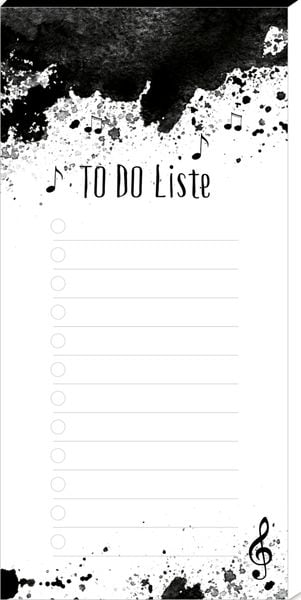 Produktbild: Notizblock - TO DO Liste (All about music)