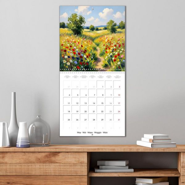Produktbild: Paysages et jardins &ndash; Aquarelles impressionnistes (Calendrier mural carr&eacute; 2026 30x30 cm) Calendrier double avec une page pour vos prises de notes