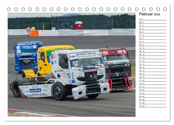 Produktbild: Truck Racing am N&uuml;rburgring (Tischkalender 2026 DIN A5 quer), CALVENDO Monatskalender