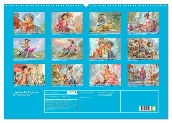 Produktbild: Japanische Figuren - Im Anime-Stil (Wandkalender 2027 DIN A2 quer), CALVENDO Monatskalender