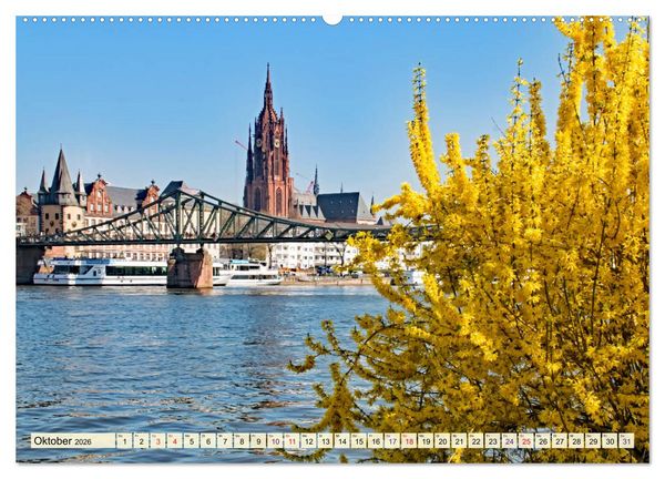 Produktbild: Frankfurt - meine Stadt mit viel Herz (hochwertiger Premium Wandkalender 2026 DIN A2 quer), Kunstdruck in Hochglanz