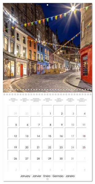 Produktbild: EDINBURGH History and urban idyll (Wall Calendar 2026 12 &times; 12 Inch) CALVENDO 12 Month Wall Calendar