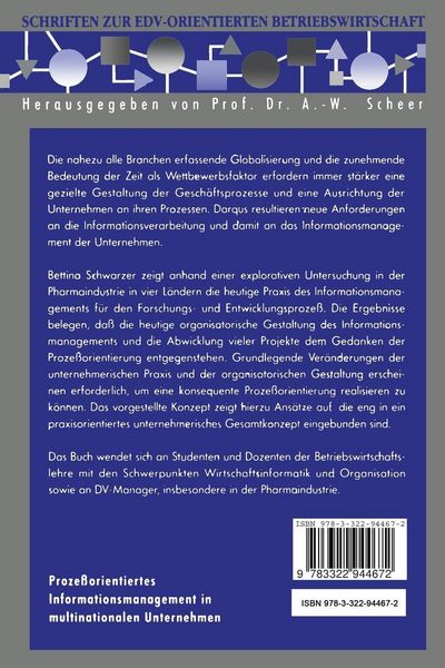 Produktbild: Prozeßorientiertes Informationsmanagement in multinationalen Unternehmen