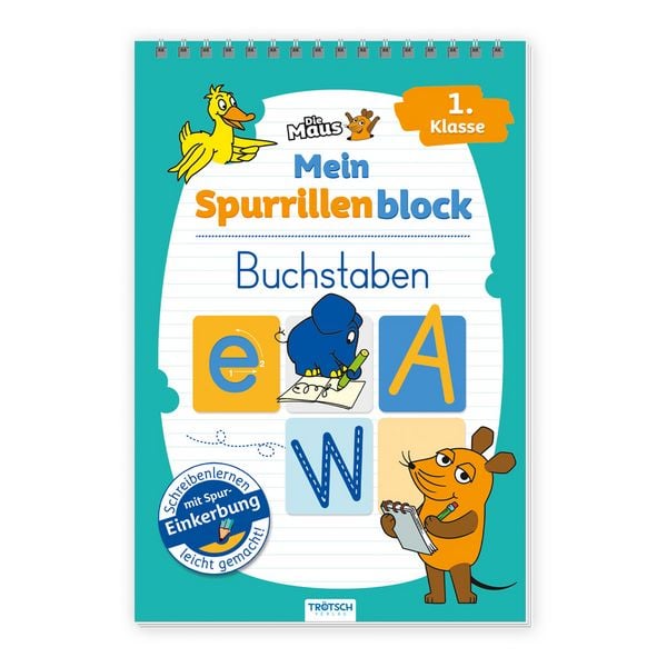 Produktbild: TR&Ouml;TSCH - Die Maus Mein Spurrillenblock Buchstaben &Uuml;bungsbuch
