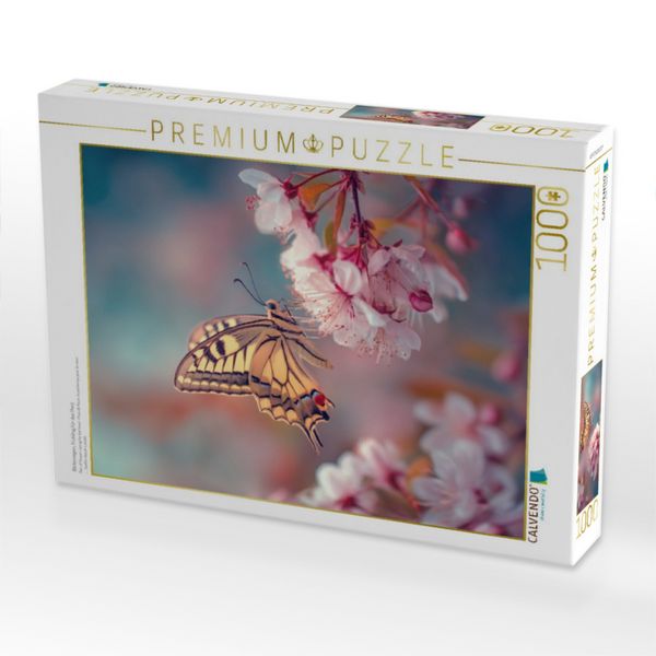 Produktbild: CALVENDO Puzzle Bl&uuml;tenregen, Fr&uuml;hling f&uuml;r das Herz | 1000 Teile Lege-Gr&ouml;&szlig;e 64x48cm Foto-Puzzle f&uuml;r gl&uuml;ckliche Stunden