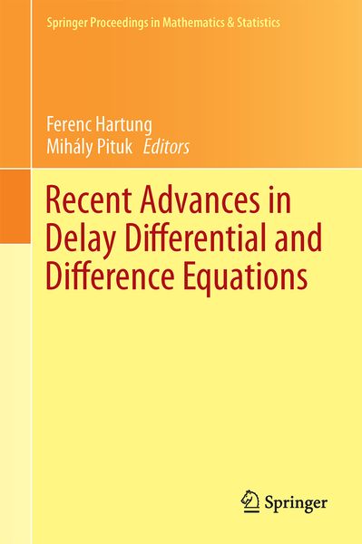 Produktbild: Recent Advances in Delay Differential and Difference Equations