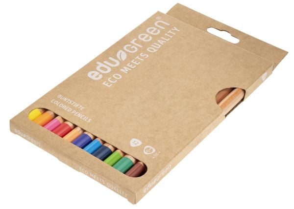 Produktbild: eduGREEN&reg; Dreikant Buntstifte, 12er Set