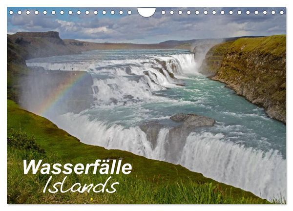Wasserfälle Islands (Wandkalender 2026 DIN A4 quer), CALVENDO Monatskalender