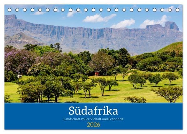 Produktbild: S&uuml;dafrika - Landschaft voller Vielfalt und Sch&ouml;nheit (Tischkalender 2026 DIN A5 quer), CALVENDO Monatskalender