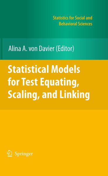 Produktbild: Statistical Models for Test Equating, Scaling, and Linking