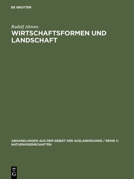 Produktbild: Wirtschaftsformen und Landschaft