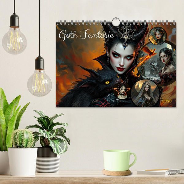 Produktbild: Goth Fantasie (Wandkalender 2026 DIN A4 quer), CALVENDO Monatskalender